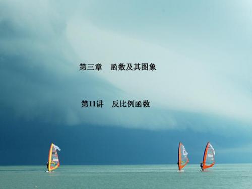 山东省滨州市2018年中考数学复习第3章函数及其图象第11讲反比例函数课件