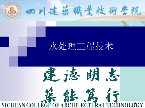 水处理工程技术PPT资料优选版