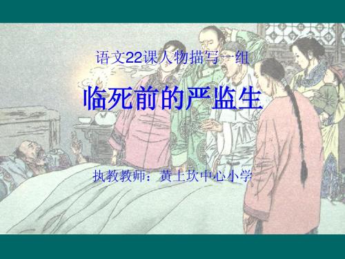 小学六年级语文22课人物描写一组