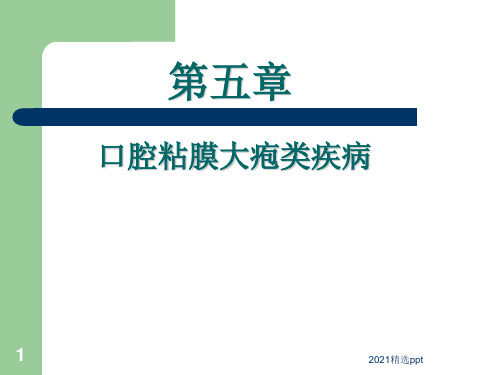 口腔粘膜大疱类疾病ppt课件