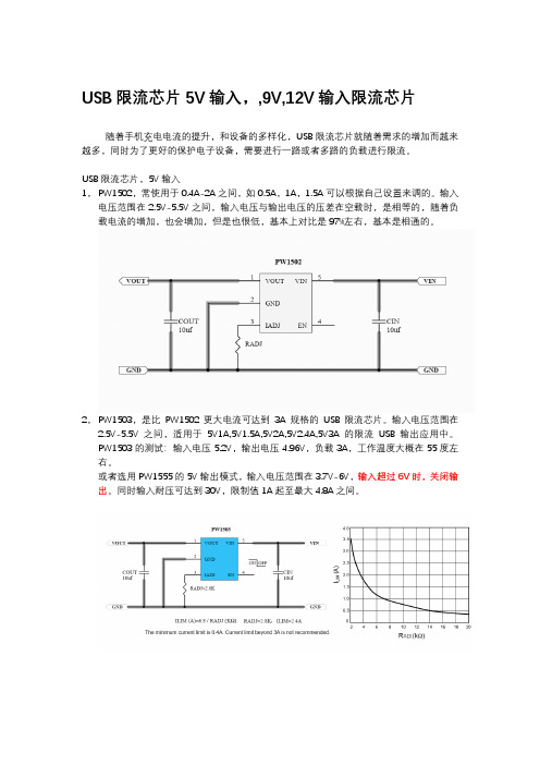 USB限流芯片,,5V,9V,12V限流开关芯片
