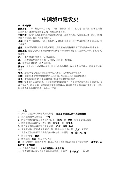 中国城市建设史