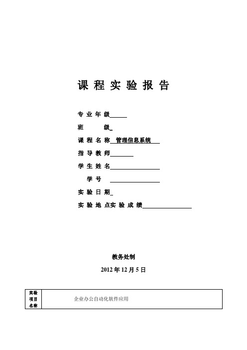 管理信息系统实验报告_12