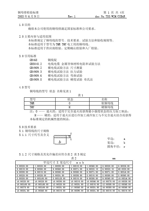 CUBAR铜母排标准REV1