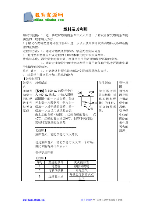 燃料及其利用