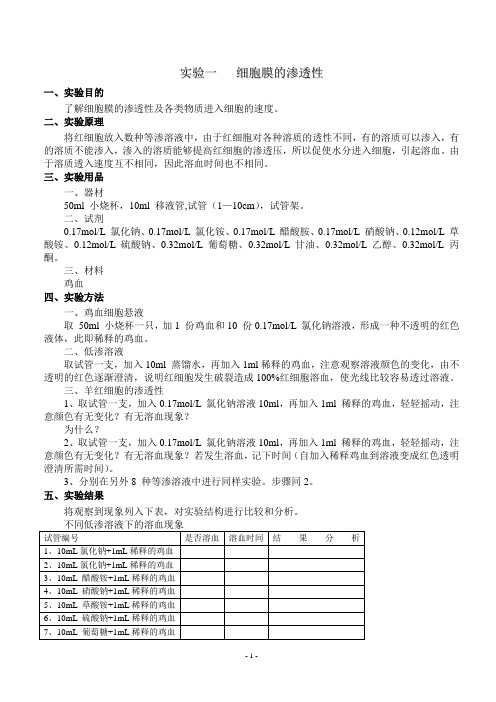 细胞生物学课后练习题及答案