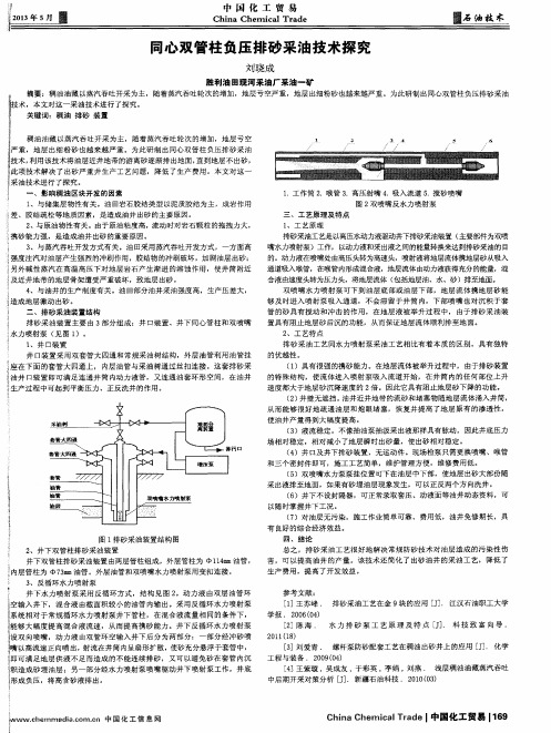 同心双管柱负压排砂采油技术探究