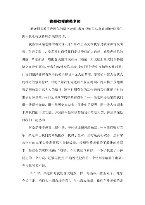 桑老师