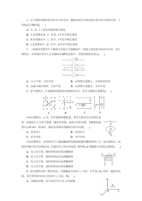 4.通电导线在磁场中受到的力