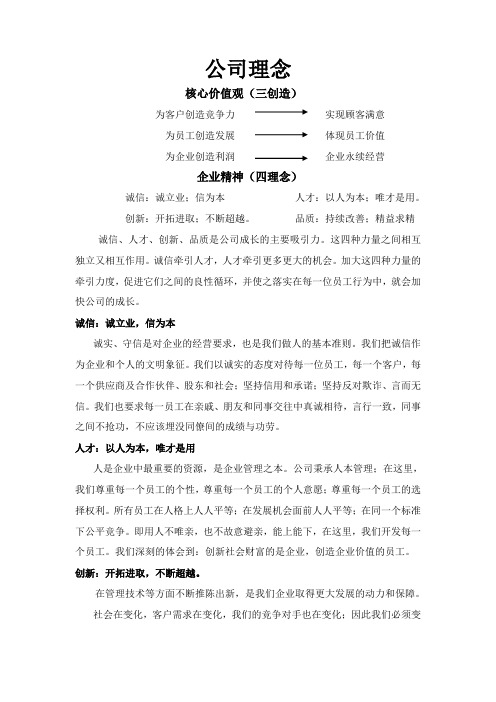 企业核心价值观