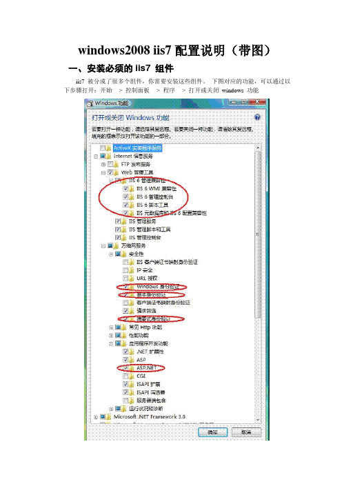 windows2008_iis7_配置说明