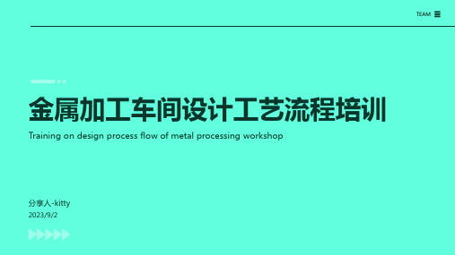 2023年金属压力加工车间设计之生产工艺流程培训教材方案模板 (2)