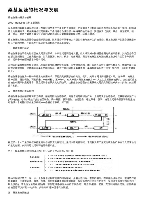 桑基鱼塘的概况与发展