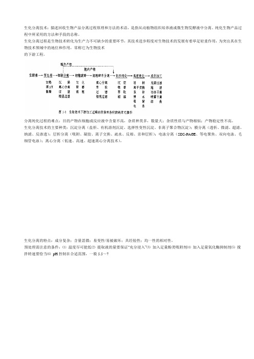 生化分离技术(主要内容)