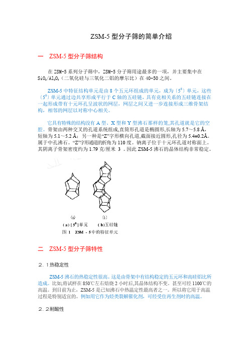 (完整word版)ZSM-5催化剂简单介绍