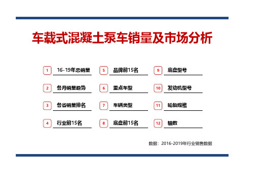 2016-2019年车载式混凝土泵车销量-全国市场形势分析(数据分析)