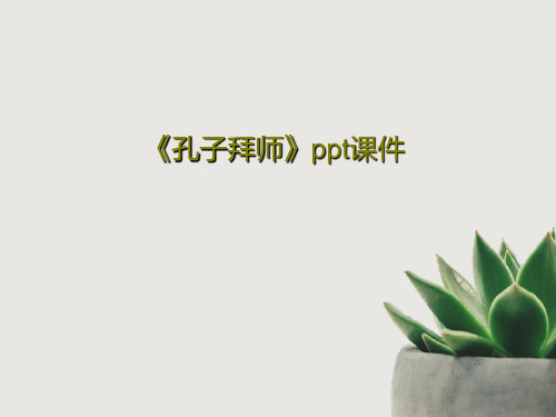 《孔子拜师》ppt课件PPT文档28页