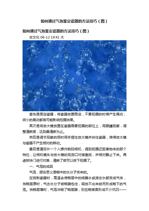 如何通过气泡鉴定瓷器的方法技巧（图）