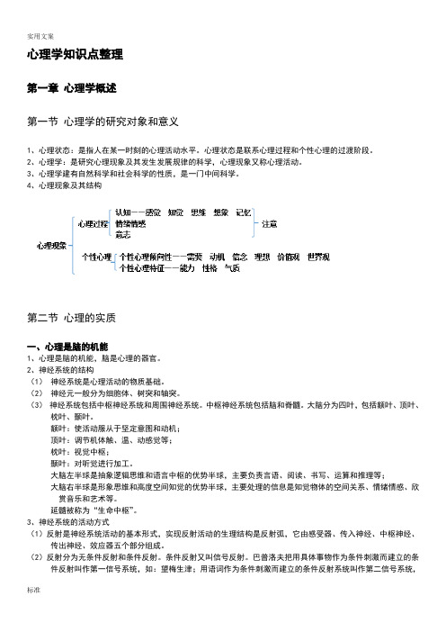 教师编心理学知识点整理