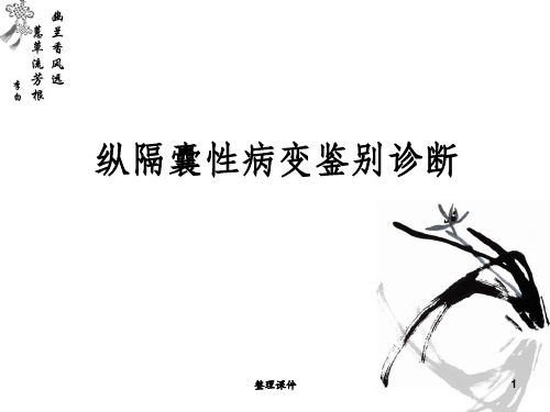 纵隔囊性病变小讲座