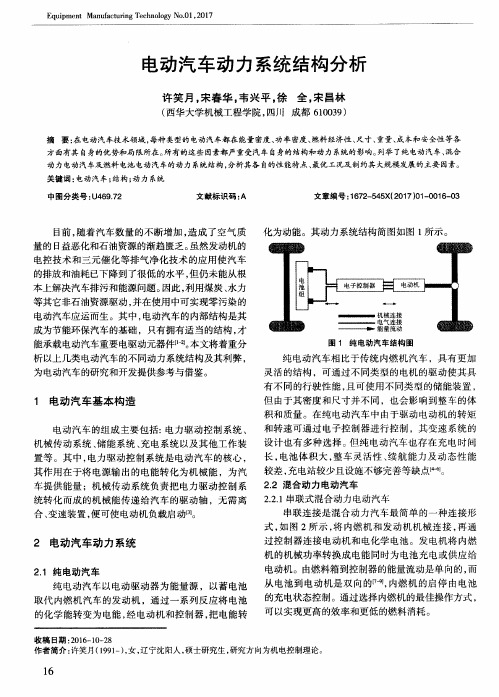 电动汽车动力系统结构分析