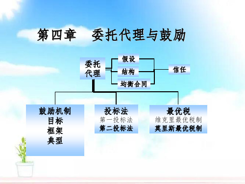 第四章委托代理与激励