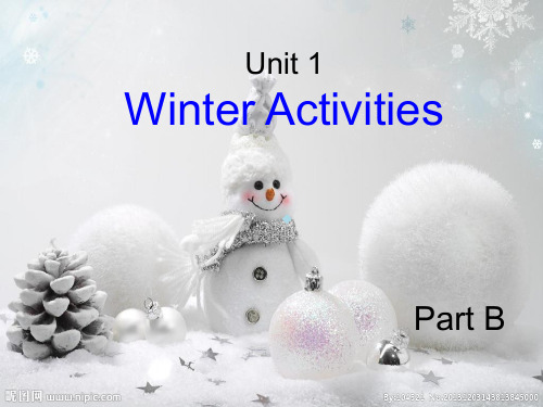 闽教版小学英语六年级下Unit1WinterActivitiesPart课件