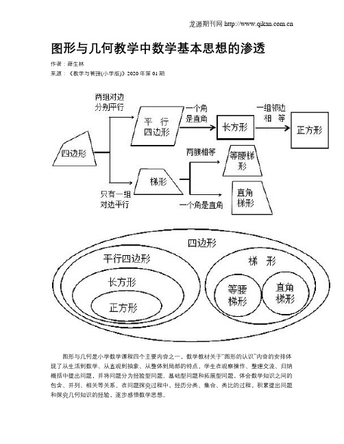 图形与几何教学中数学基本思想的渗透