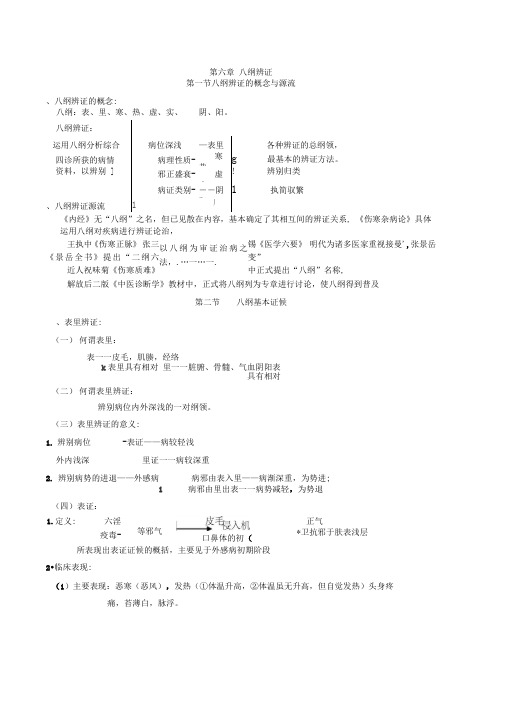 中医诊断学八纲辨证