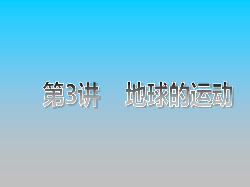 高三地理地球的运动复习1介绍PPT课件讲义