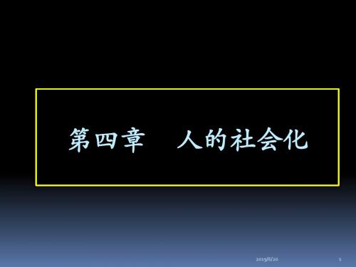 人的社会化4