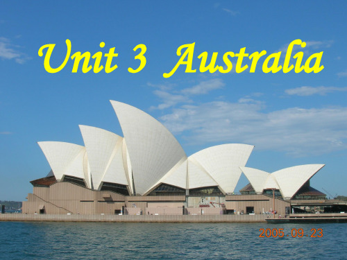 人教版选修9Unit 3  Australia-reading