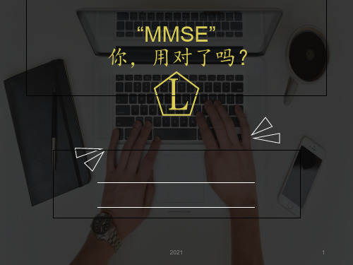 MMSE(简易精神量表的使用)PPT课件