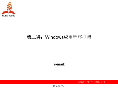 C编程第二章Windows应用程序框架精品PPT课件