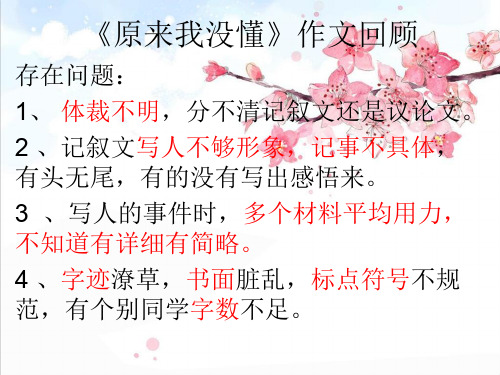 高一语文必修2作文《直面挫折,学习描写》ppt课件精品PPT课件