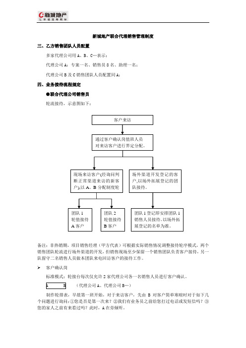 联合代理案场管理制度