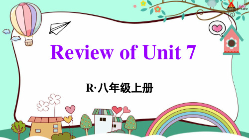 八年级英语上册Unit7Review of Unit 7