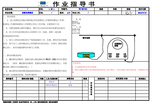 静电环测试SOP