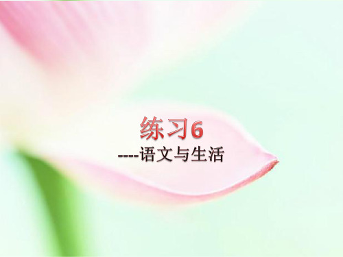 苏教版六年级语文下册《习6》优质课课件_12