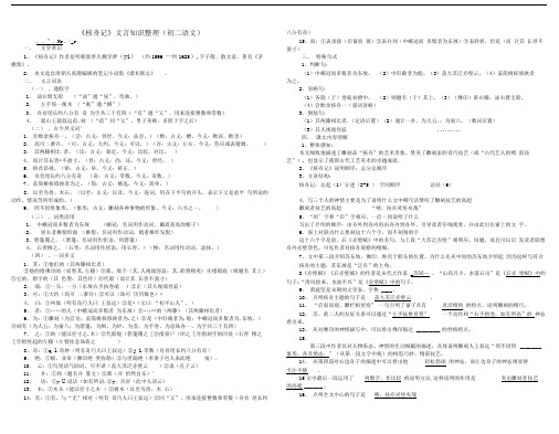 核舟记文言知识整理