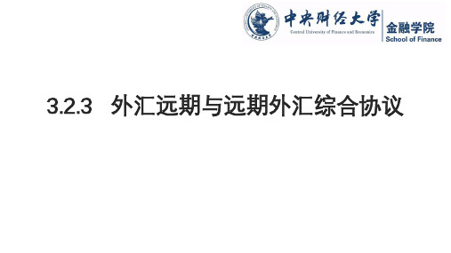 外汇远期与远期外汇综合协议