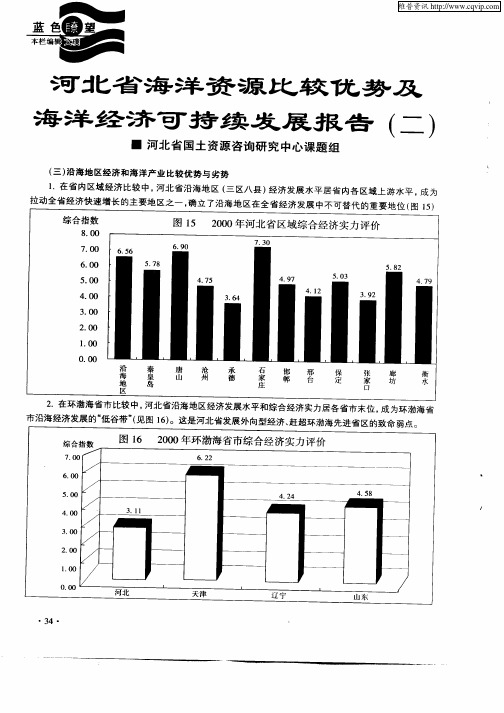 河北省海洋资源比较优势及海洋经济可持续发展报告(二)