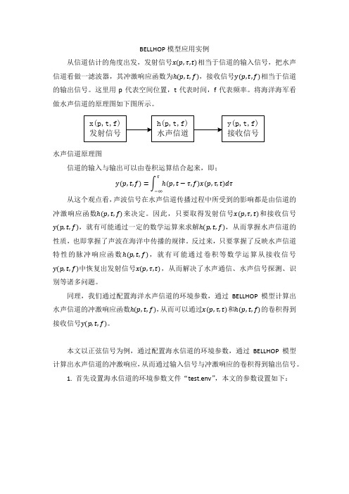 BELLHOP模型应用实例