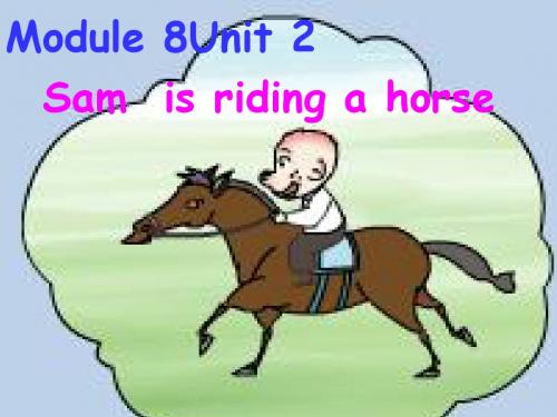 新标准小学英语M8-U2-Sam-is-going-to-ride-a-horse