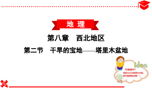 2020春人教版初中地理八年级下册同步--第二节 干旱的宝地——塔里木盆地