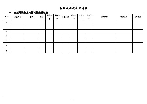 物业设备台账