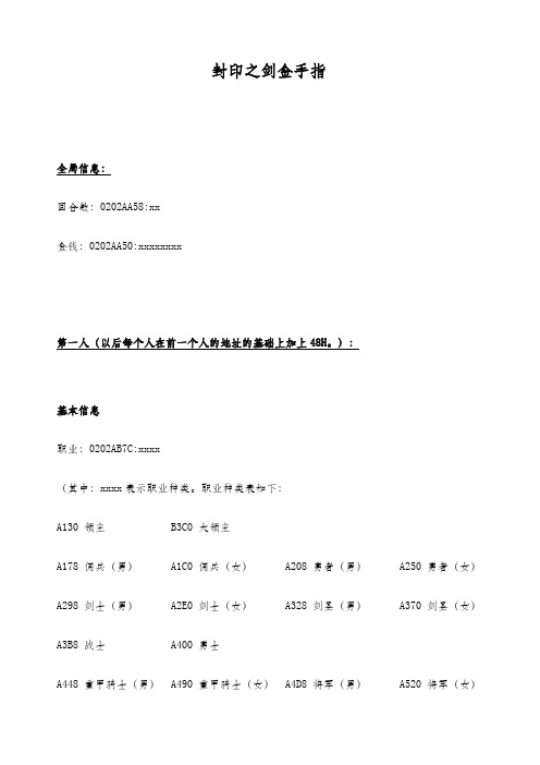 火焰纹章系列金手指