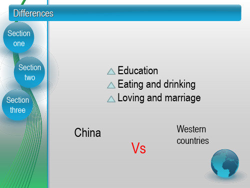 中西方文化差异英文版ppt课件18页PPT