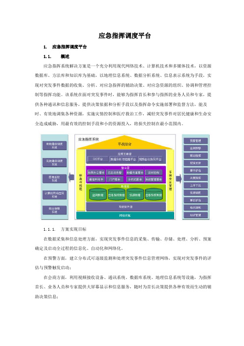 应急指挥调度平台