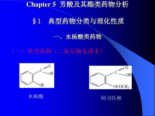 药物分析课件： 芳酸及其酯类药物分析